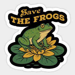 Save the Frogs Sticker